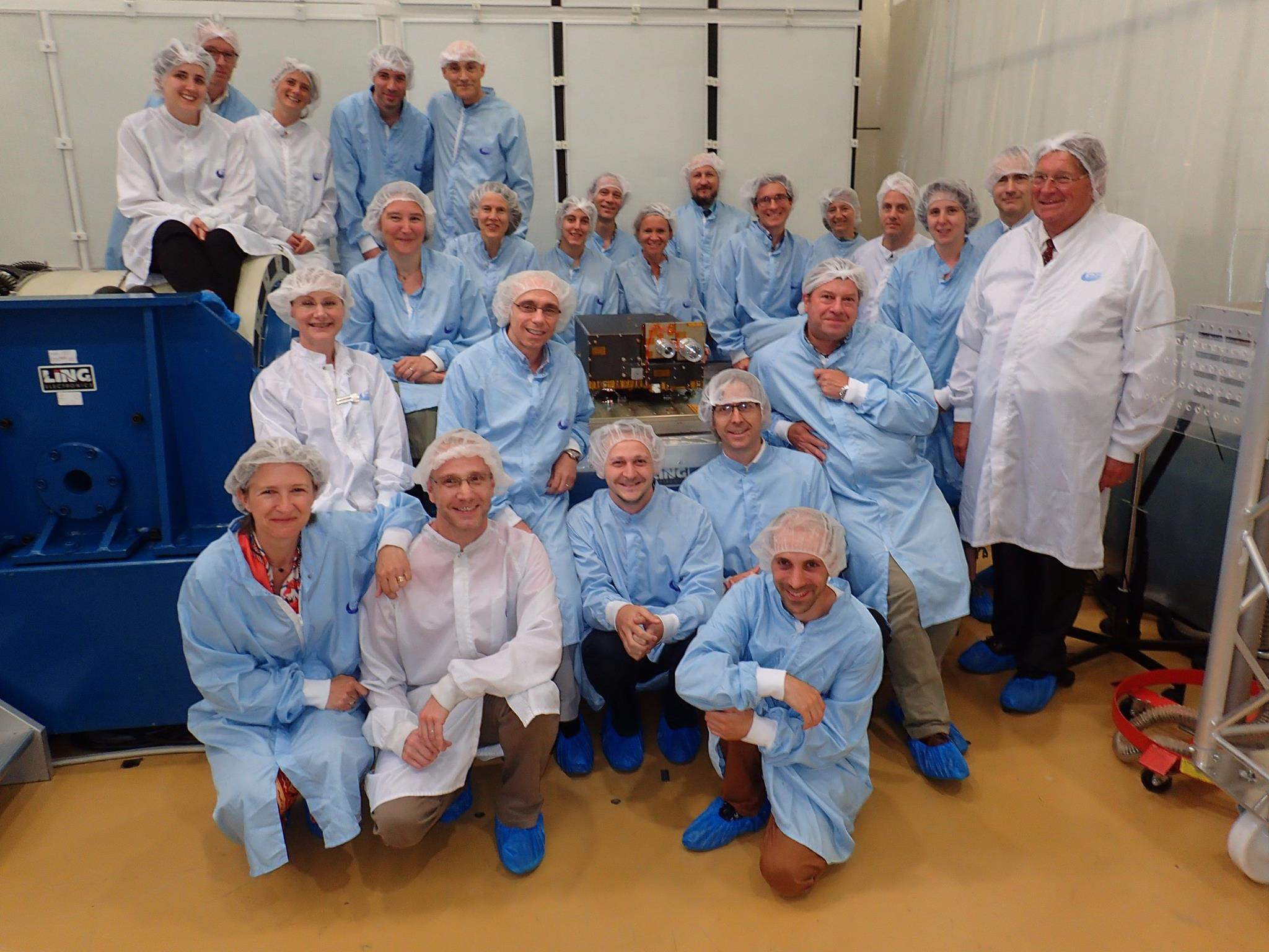 The EUI team at CSL the day before the flight model instrument was delivered.