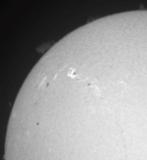 Flare ribbons observed in Halpha on May 4th 2023
