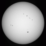 May 2023 naked-eye sunspots